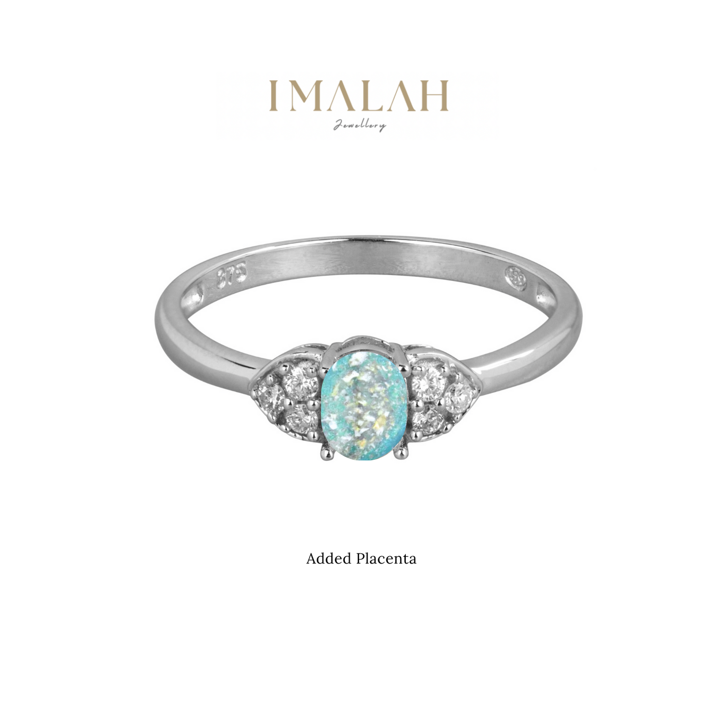 Luxury Ashes Ring | Luxury Breastmilk Ring | White Gold Diamond | Handmade Luxury Jewellery | Gift Ideas for Her | Custom Design