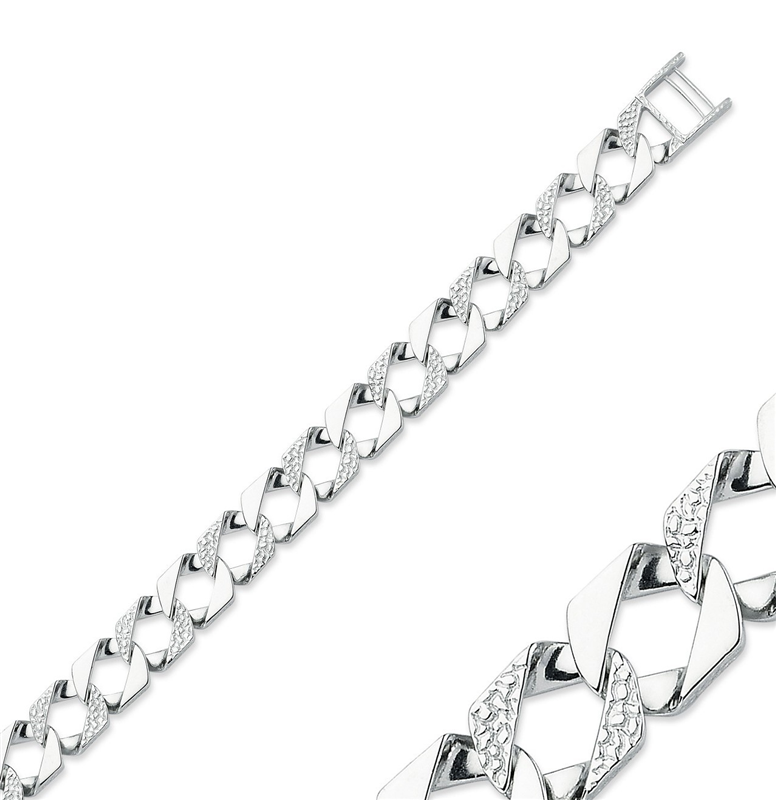 925 Sterling Silver Flat Curb Chain