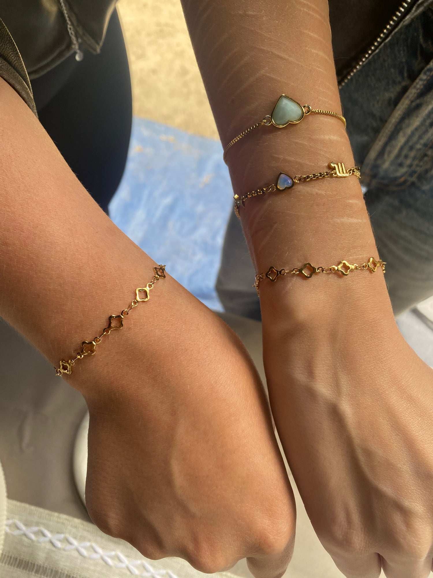 Permanent Jewellery, Matching Bracelets, 2 girls